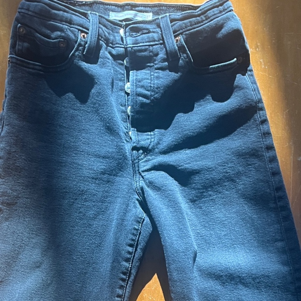 Levi’s Ribcage Straight Ankle Jeans - Women’s 27x27 - Black - ankle cut - Picture 7 of 8